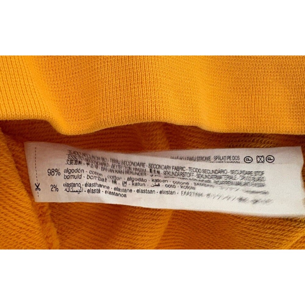 Zara Sweatshirt Studio Mess What Wow Pop Art Evil Eye Men's Small Yellow - Picture 9 of 14